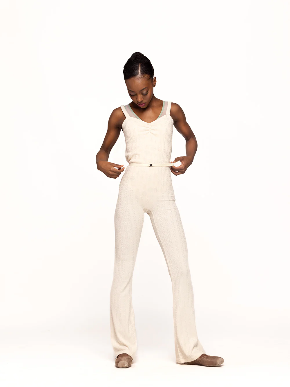 Deven Unitard Knit Cream Kids RTW - Image 3