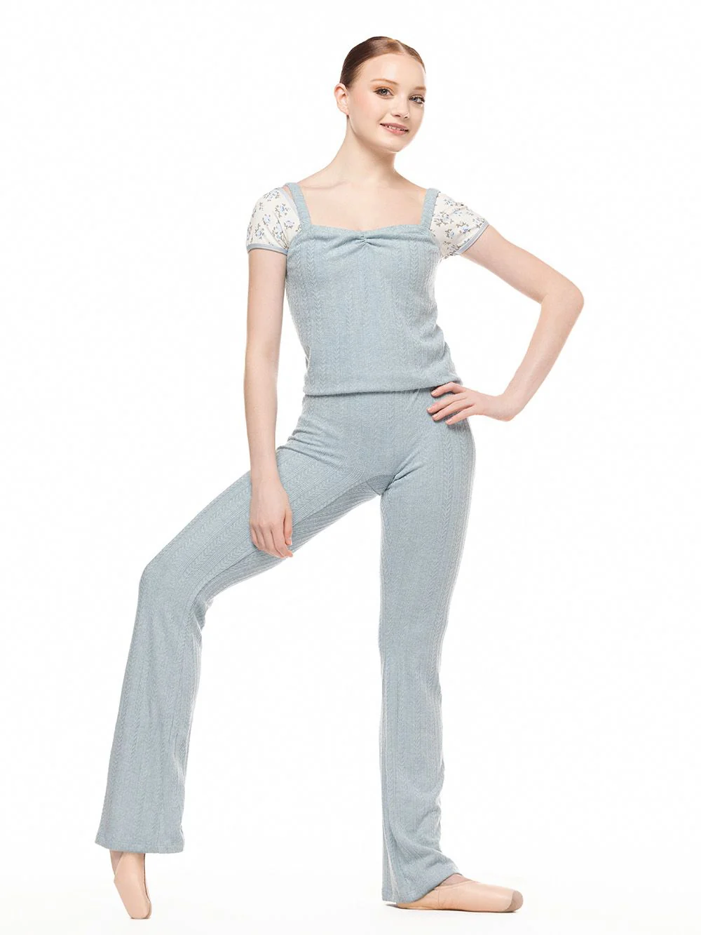 Deven Unitard Knit Light Blue RTW