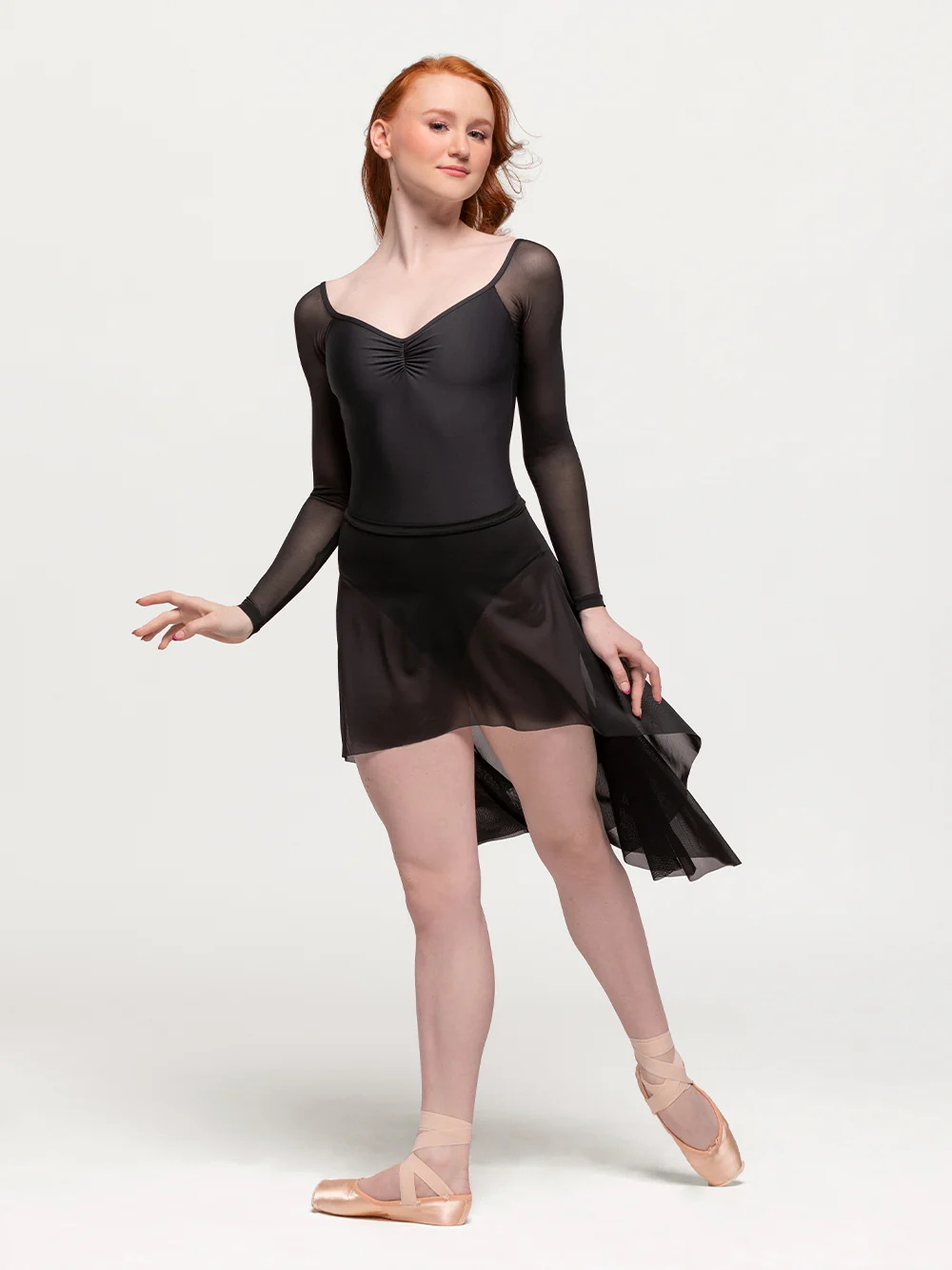 Dragonfly Short Skirt Kids Black Mesh RTW