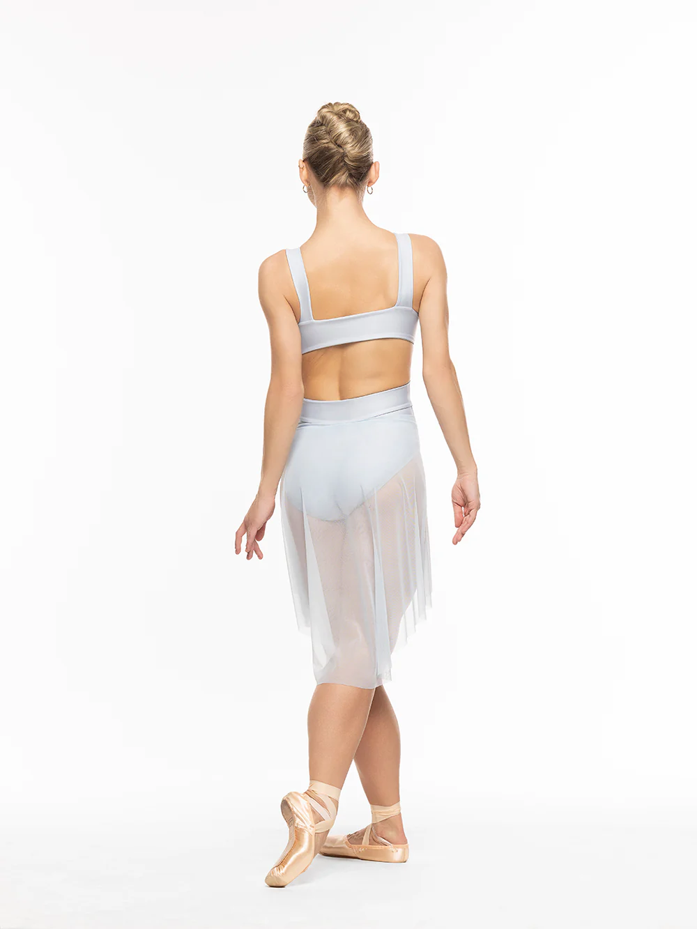 Dramatic High-Low Skirt Frost Mesh Kids RTW - Image 4