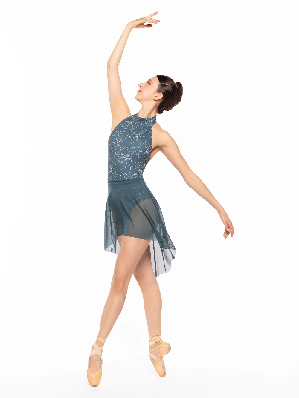 Dramatic High-Low Skirt Lagoon Mesh RTW - Image 3