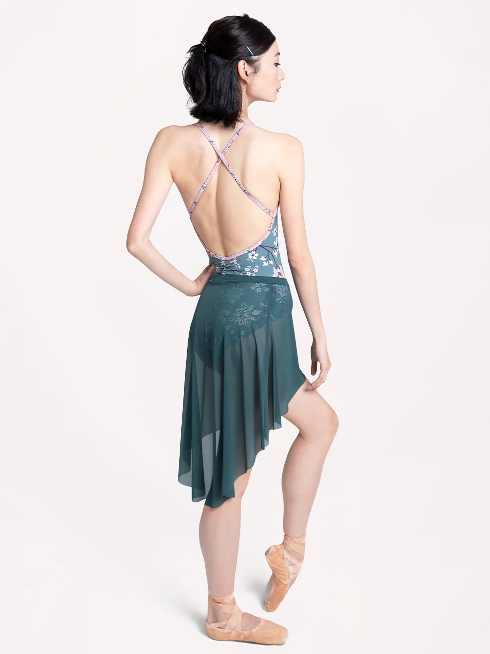 Dramatic High-Low Skirt Lagoon Mesh RTW - Image 5