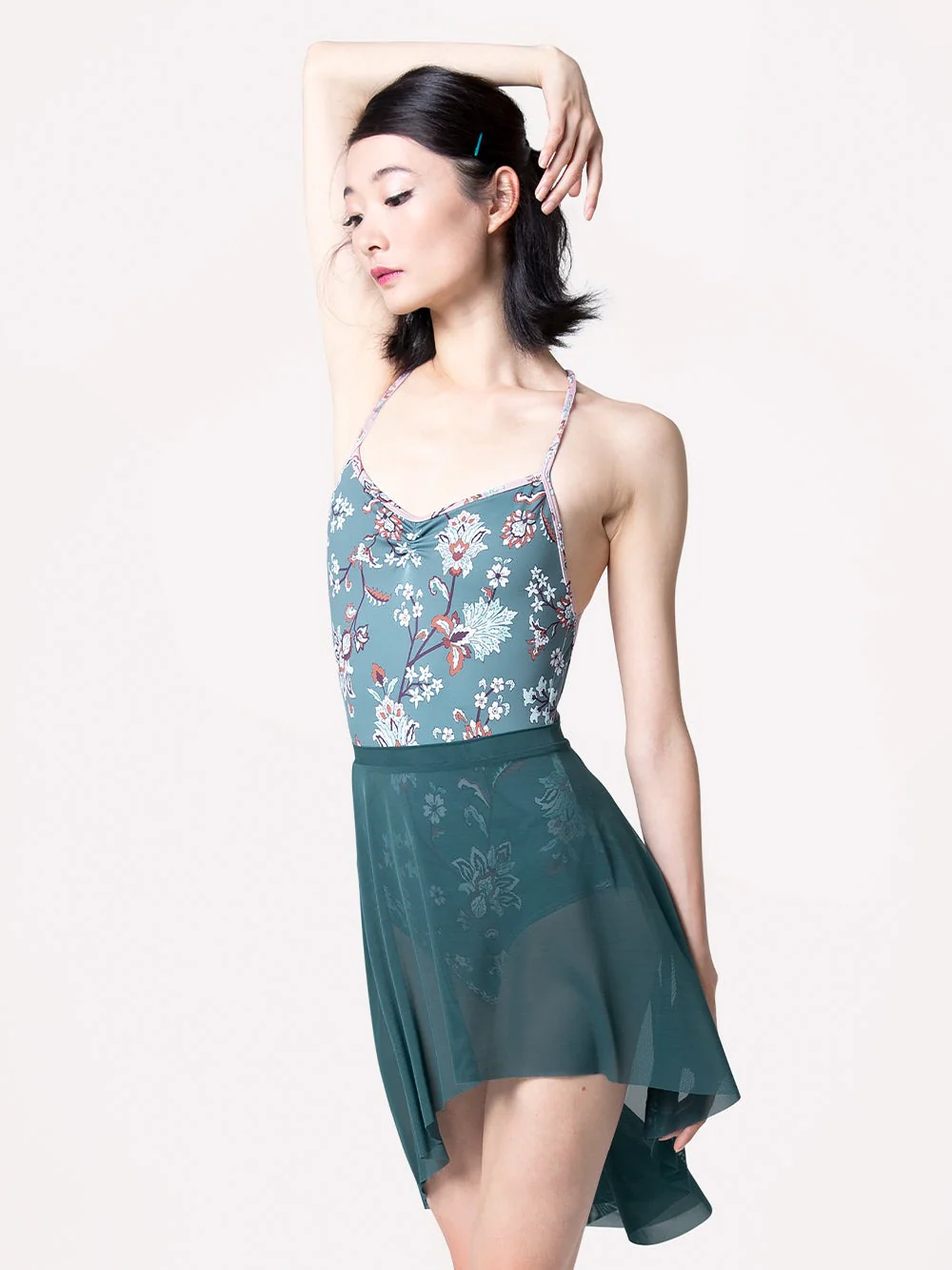 Dramatic High-Low Skirt Lagoon Mesh RTW - Image 6