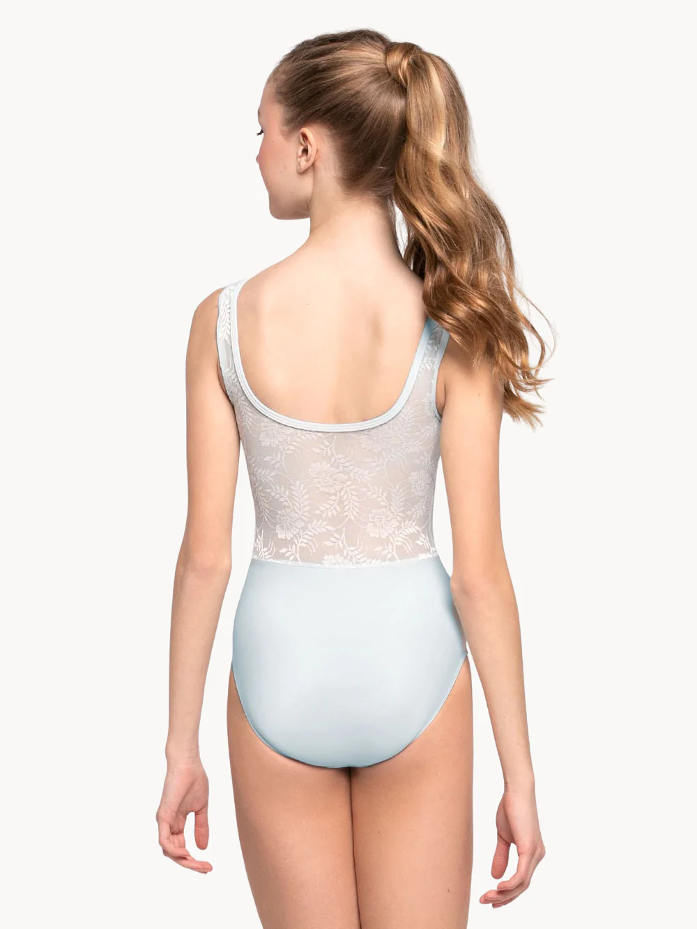 Fabiola Kids Powder Blue Lace Leotard RTW - Image 2