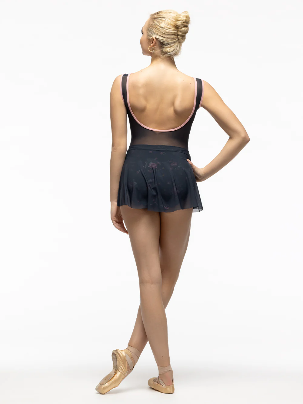 Flare Skirt Dark Grey Mesh Kids RTW - Image 4