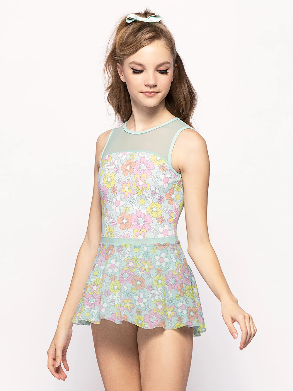 Layered Flare Skirt Flower Power Mesh RTW