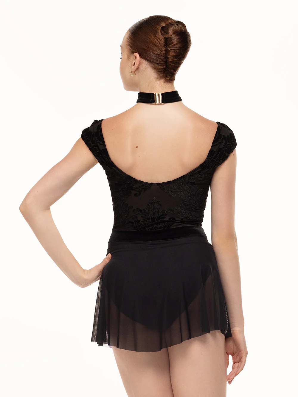 Flare Skirt Kids Black Mesh RTW - Image 3