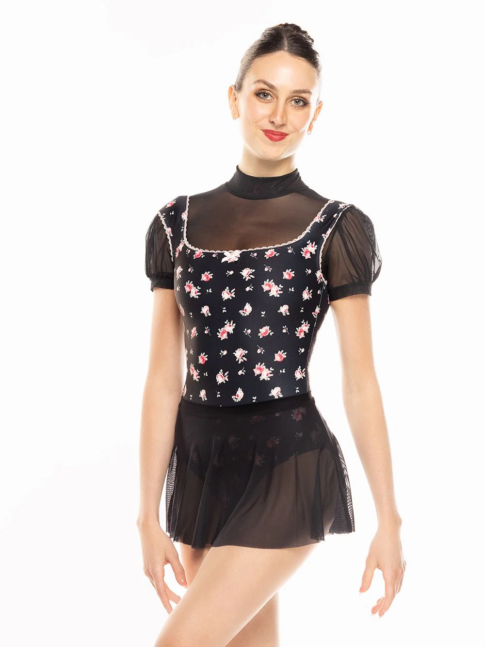 Flare Skirt Kids Black Mesh RTW - Image 6