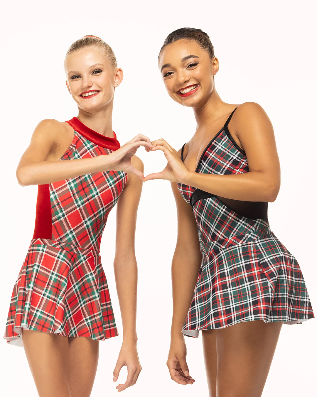 Flare Skirt Holiday Plaid Evergreen Kids RTW - Image 5