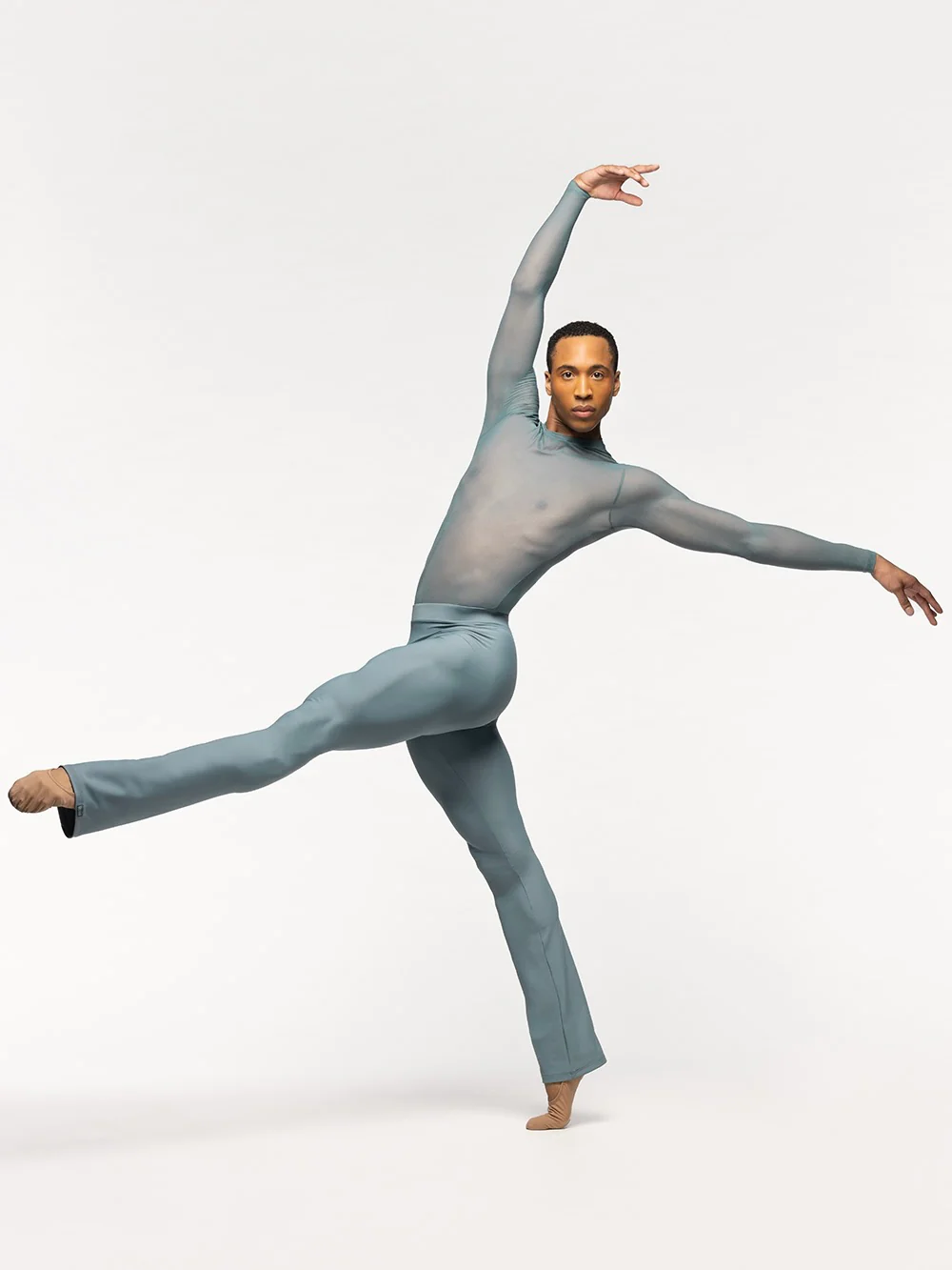 Gabe Leotard Blue Agave Mesh RTW - Image 4