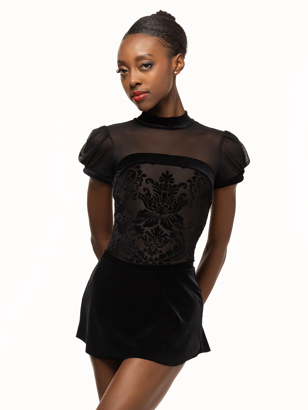 Grace Leotard Baroque Black Kids RTW - Image 3