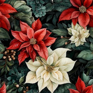 Grace Leotard Poinsettias Kids RTW - Image 7