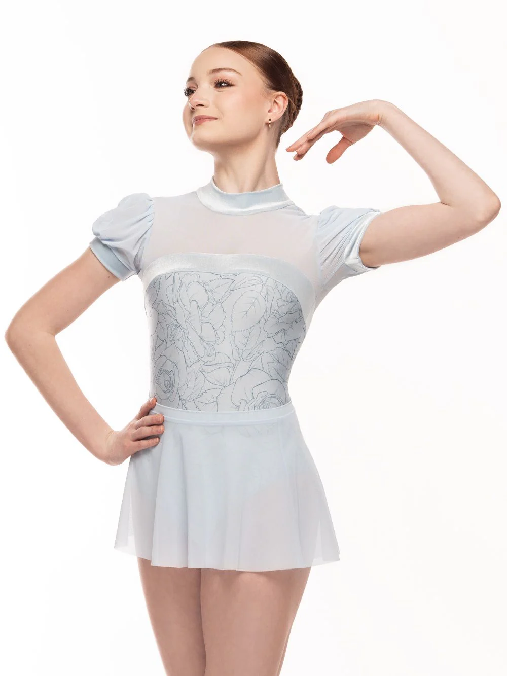 Grace Leotard Stencil Flowers Kids RTW - Image 5