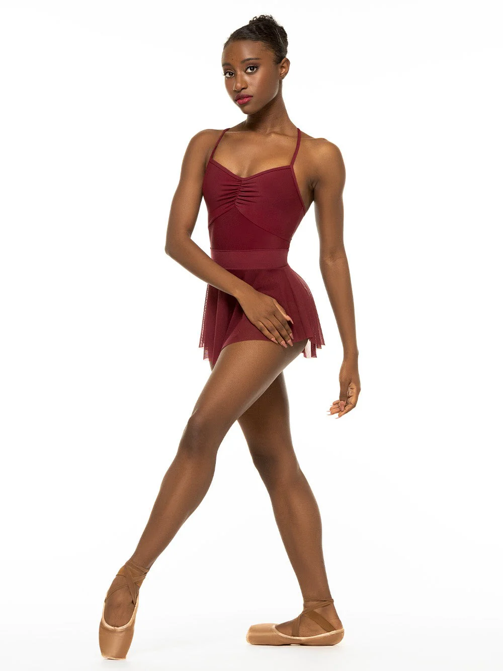 Hipster Skirt Wine Mesh RTW - Image 3