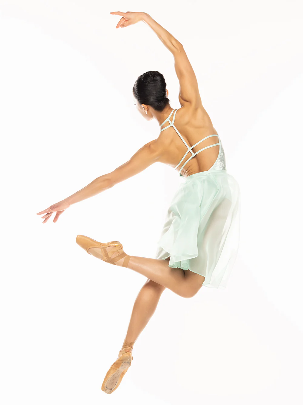 Ilia Leotard Spearmint Crushed Velvet Kids RTW - Image 5