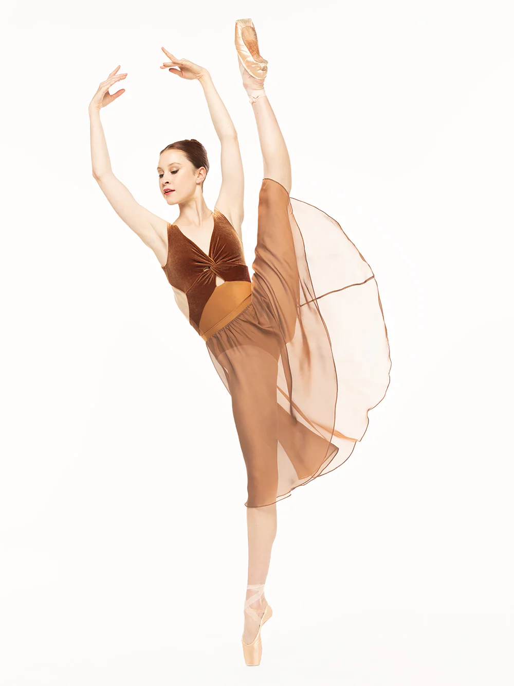 Jackie Leotard Cognac Velvet RTW - Image 6