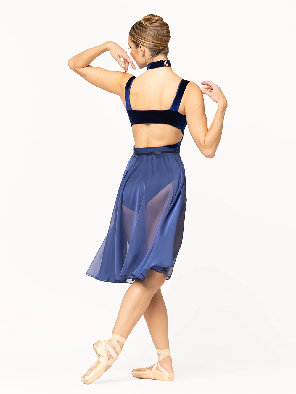 Jackie Leotard Sapphire Velvet RTW - Image 6