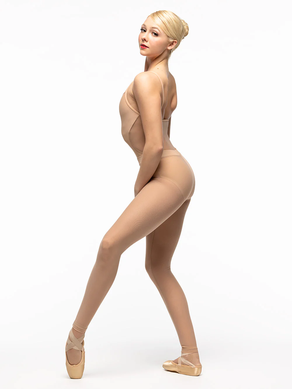 Kira Tights Honey Beige Mesh Kids RTW - Image 3