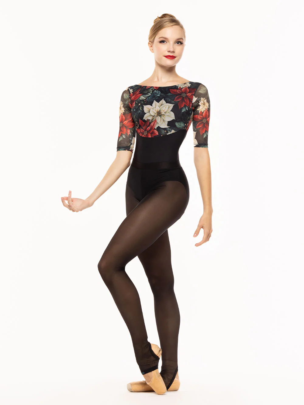 Lilli Leotard Poinsettias Kids RTW - Image 3