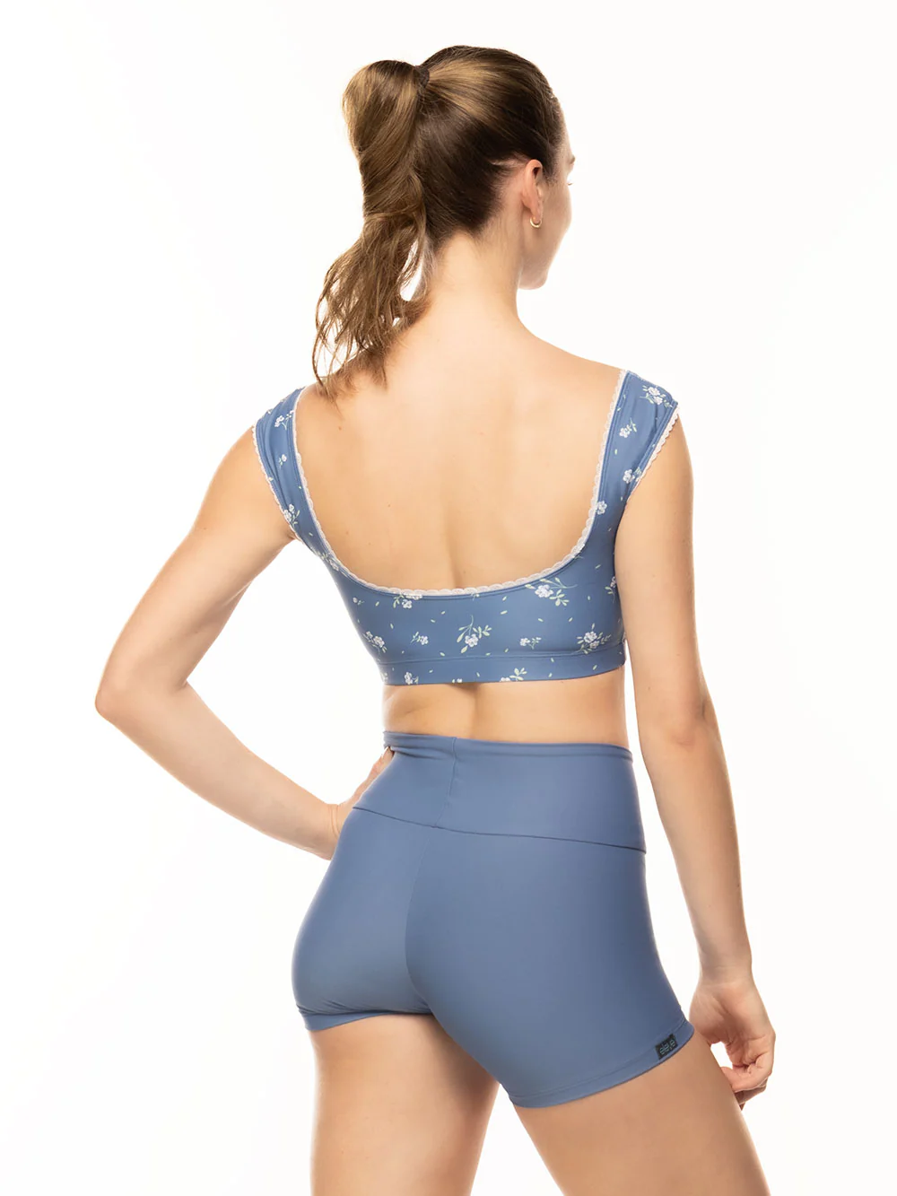 Lina Crop Top Baby's Breath Blue RTW - Image 2