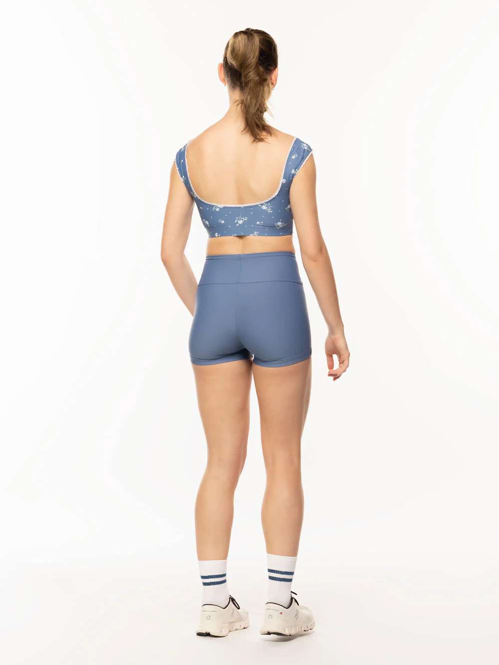 Lina Crop Top Baby's Breath Blue RTW - Image 4