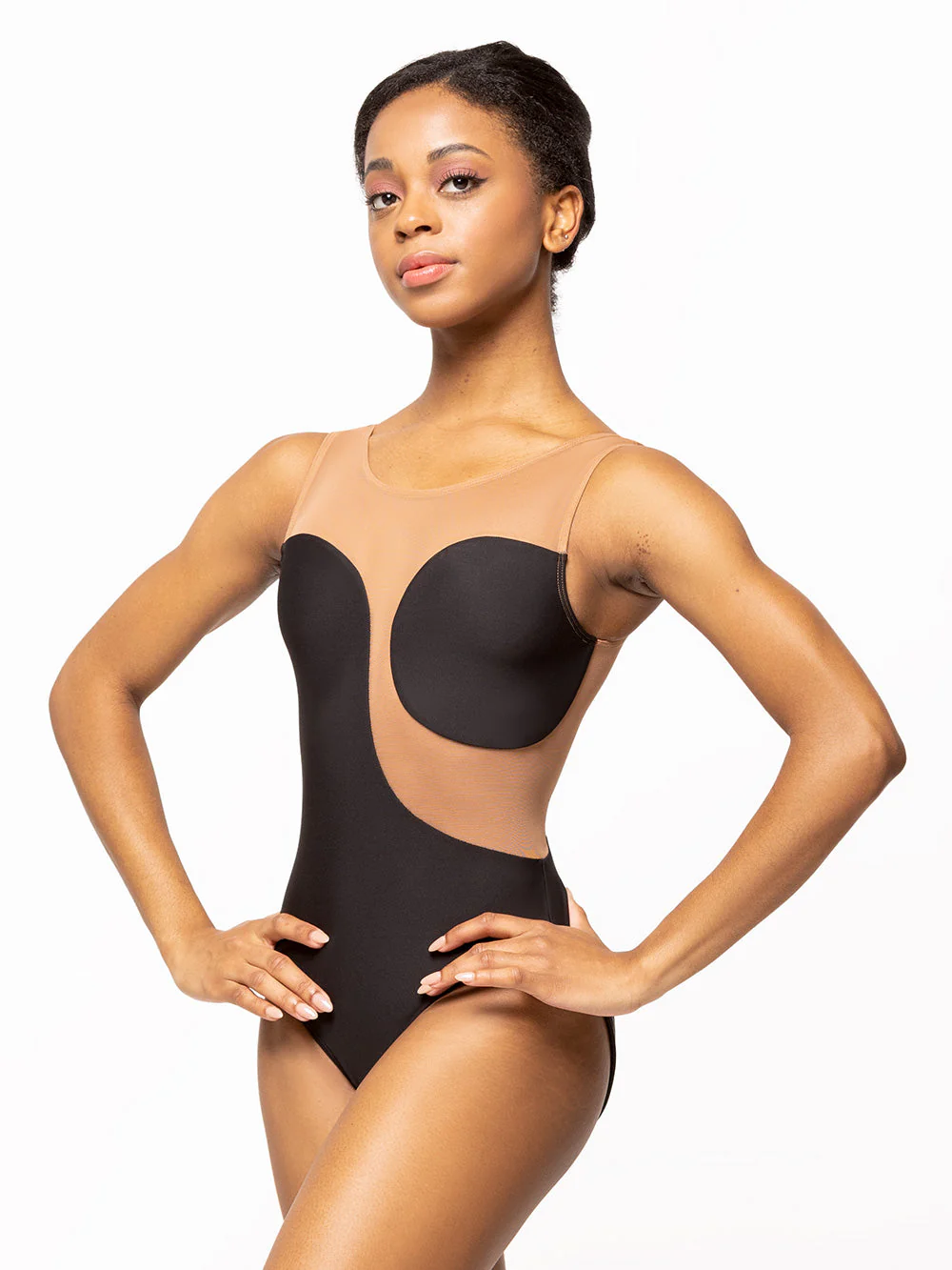 Luna Leotard Black Latte Mesh Kids RTW - Image 3