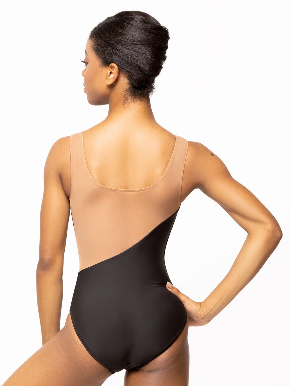 Luna Leotard Black Latte Mesh Kids RTW - Image 4