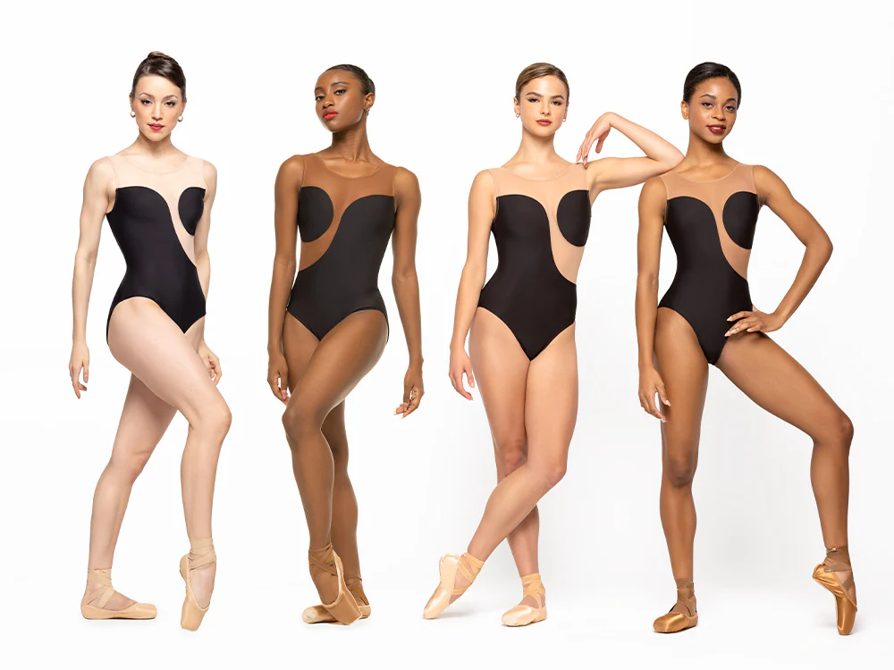 Luna Leotard Black Sand Mesh RTW - Image 6