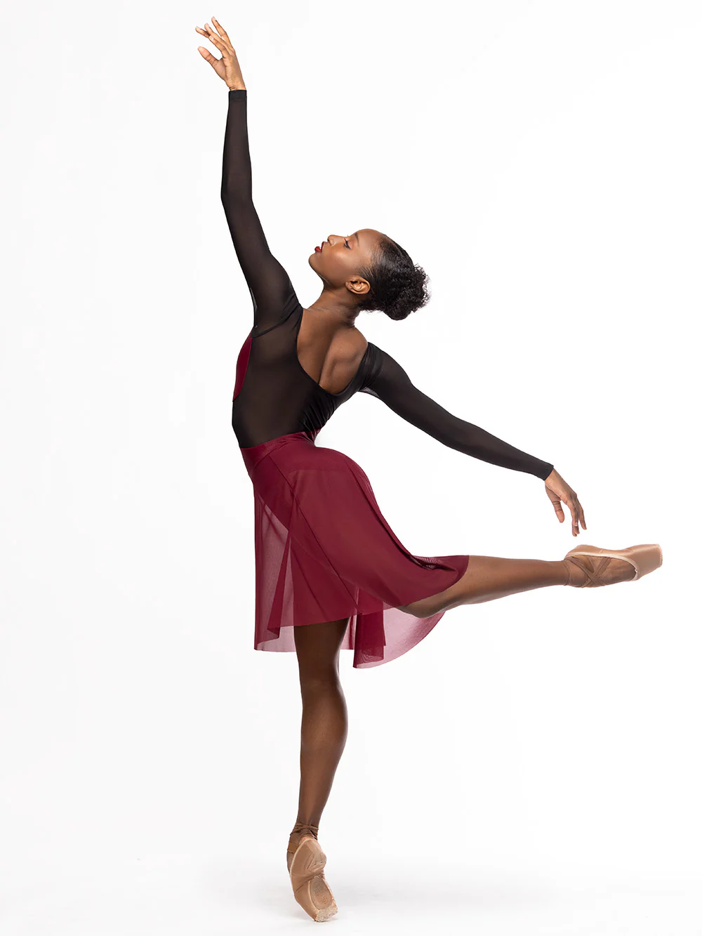 Luna Leotard Wine Kids RTW - Image 8