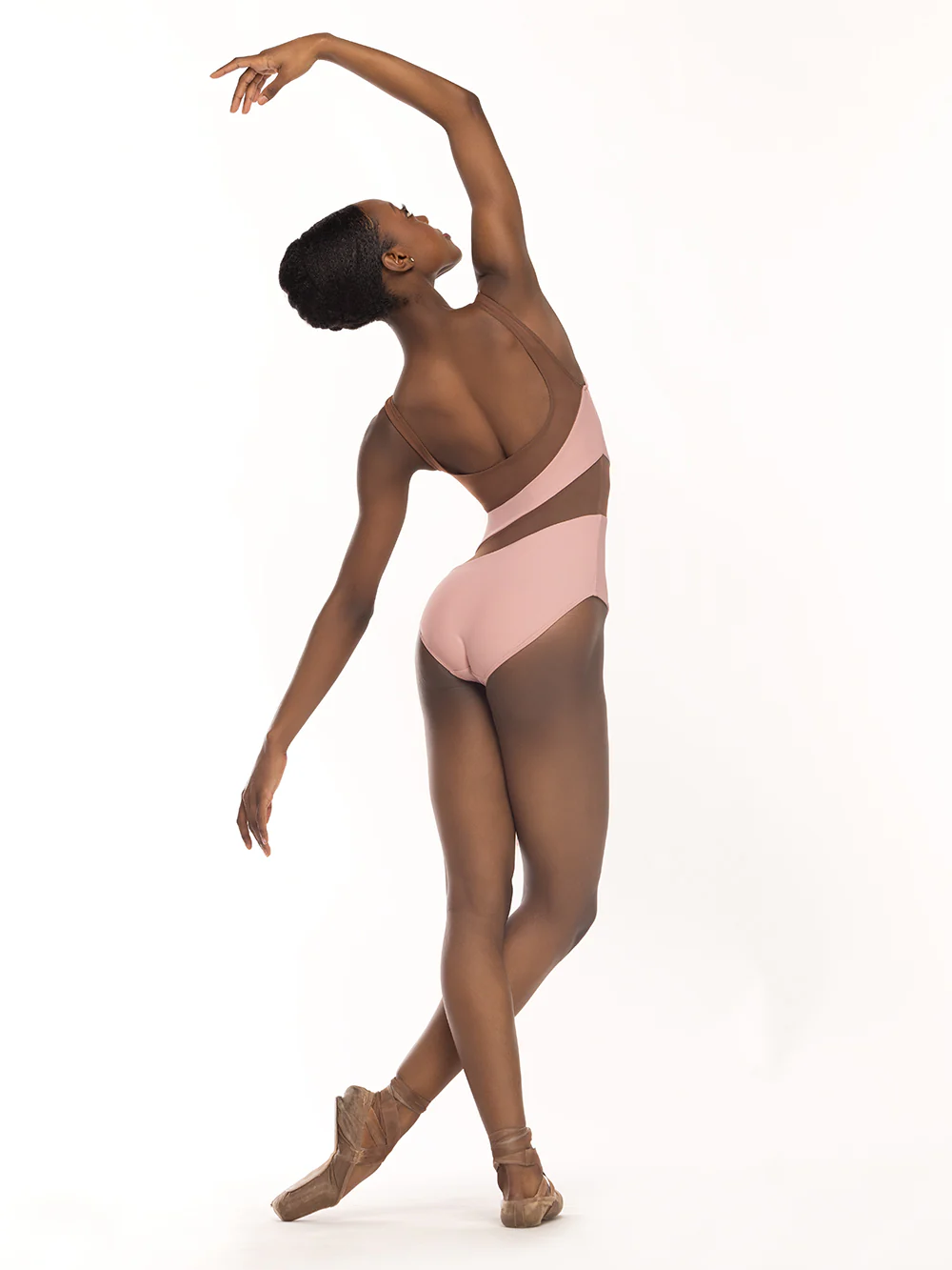 Lunata Leotard Rose Mocha Mesh Kids RTW - Image 2
