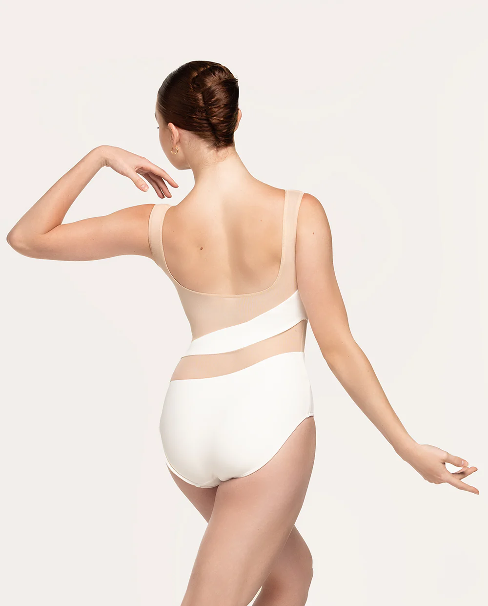 Lunata Leotard Stage White Sand Mesh RTW - Image 4