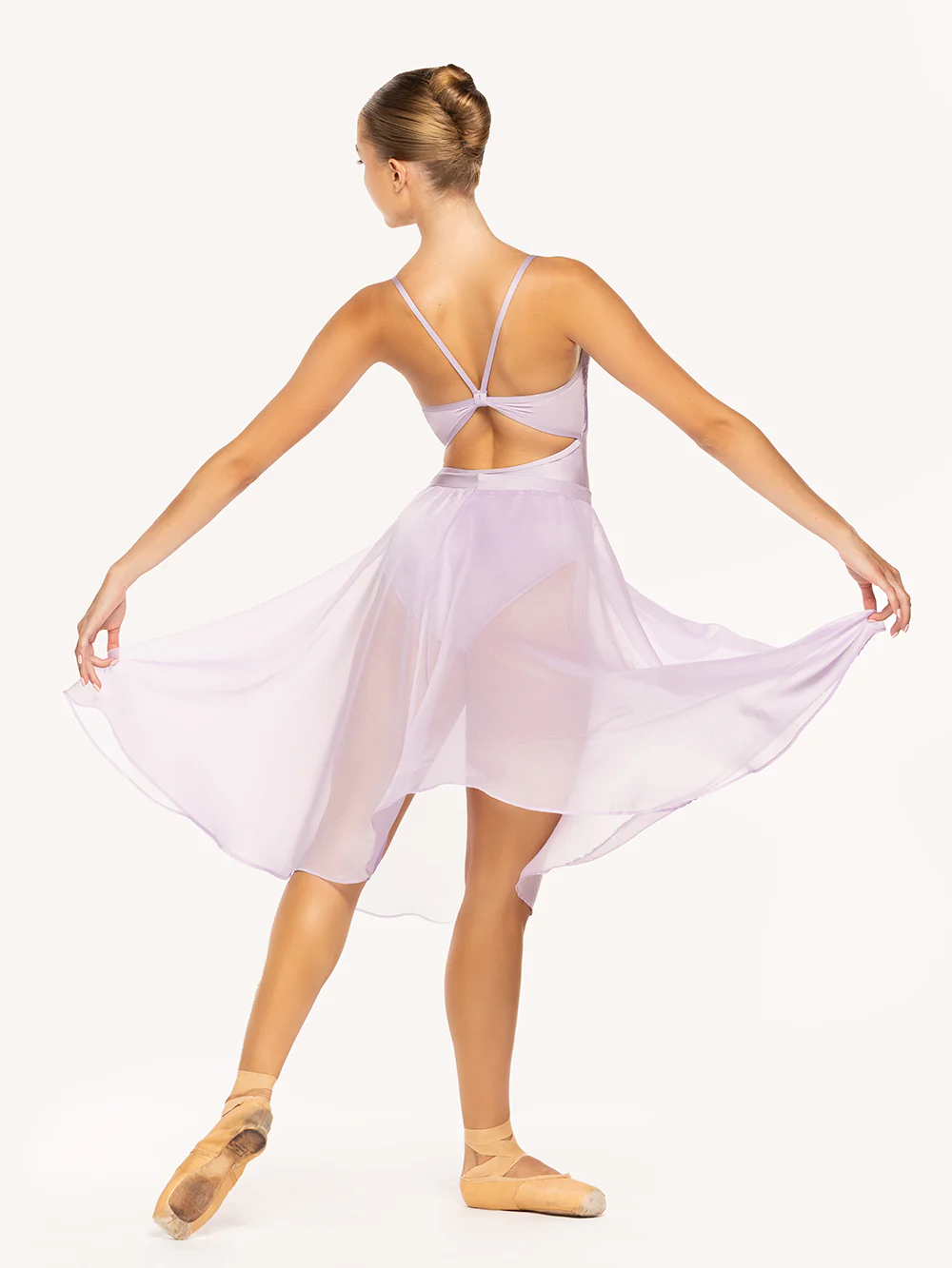 Mackenzie Leotard Iced Lilac Crushed Velvet RTW - Image 6
