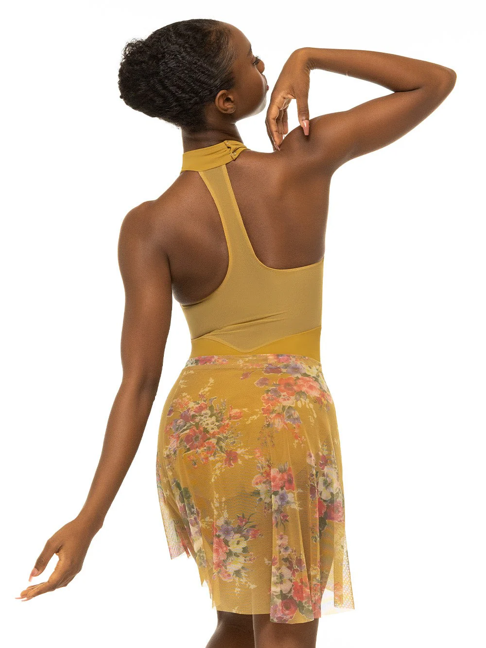 Mid High-Low Skirt Desert Bloom Mesh RTW - Image 2