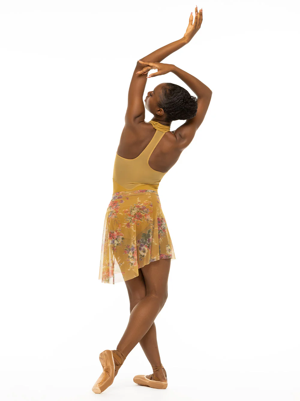 Mid High-Low Skirt Desert Bloom Mesh RTW - Image 4