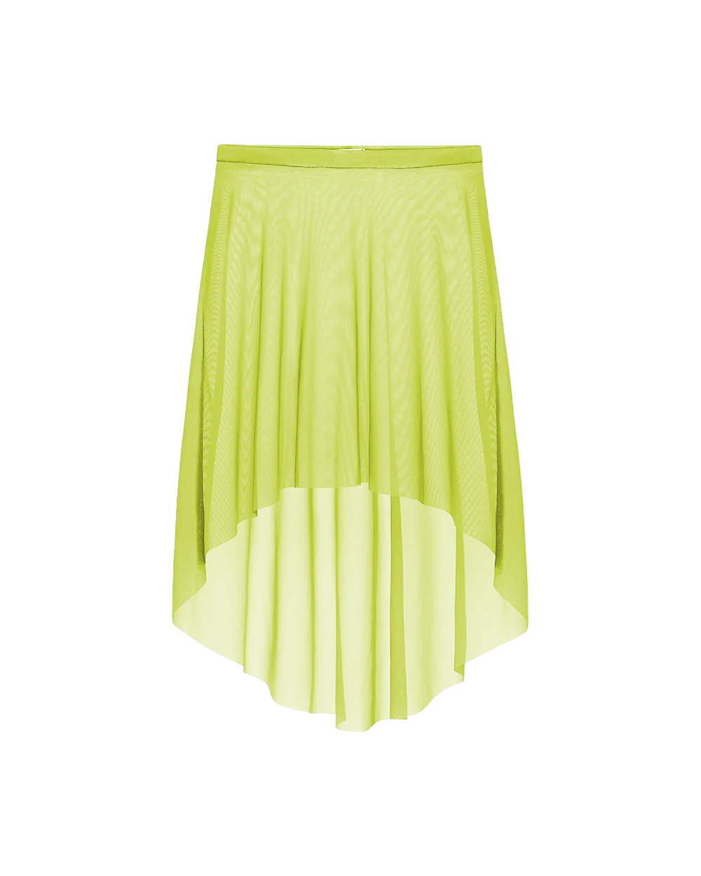 Mid High-Low Skirt Pistachio Mesh RTW - Image 7