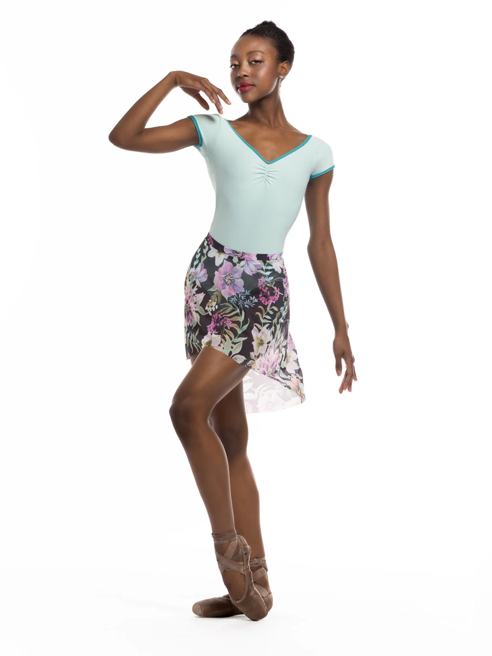 Mid High-Low Skirt Poison Petal Mesh Kids RTW - Image 6