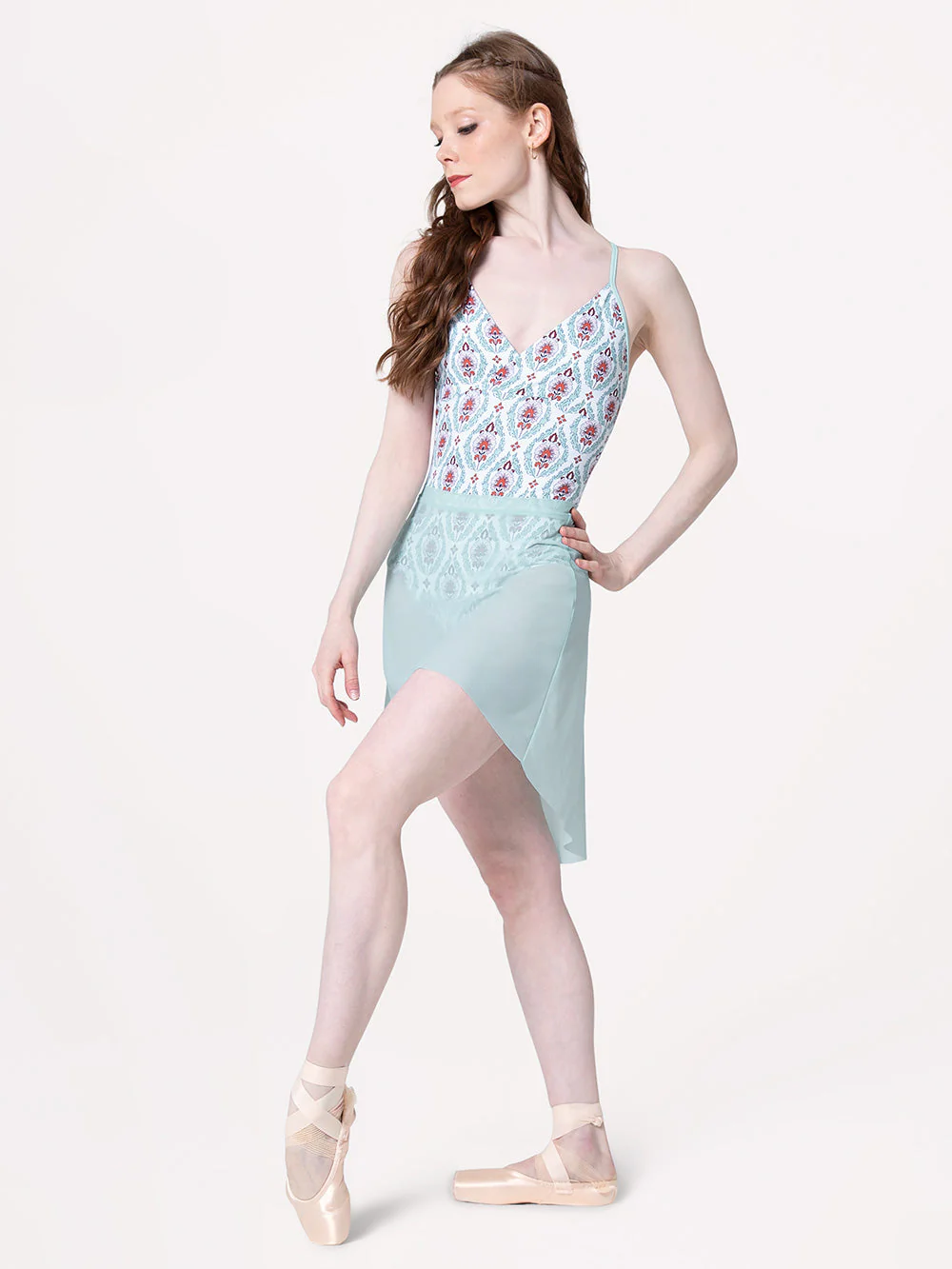 Mid High-Low Skirt Pool Mesh RTW