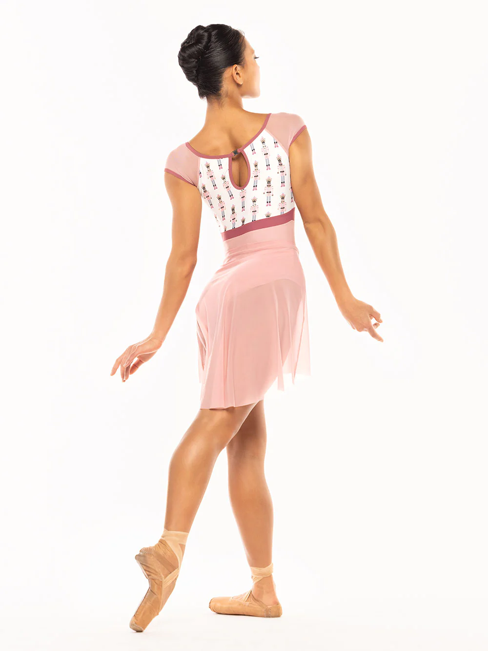 Mid High-Low Skirt Rose Mesh Kids RTW - Image 6