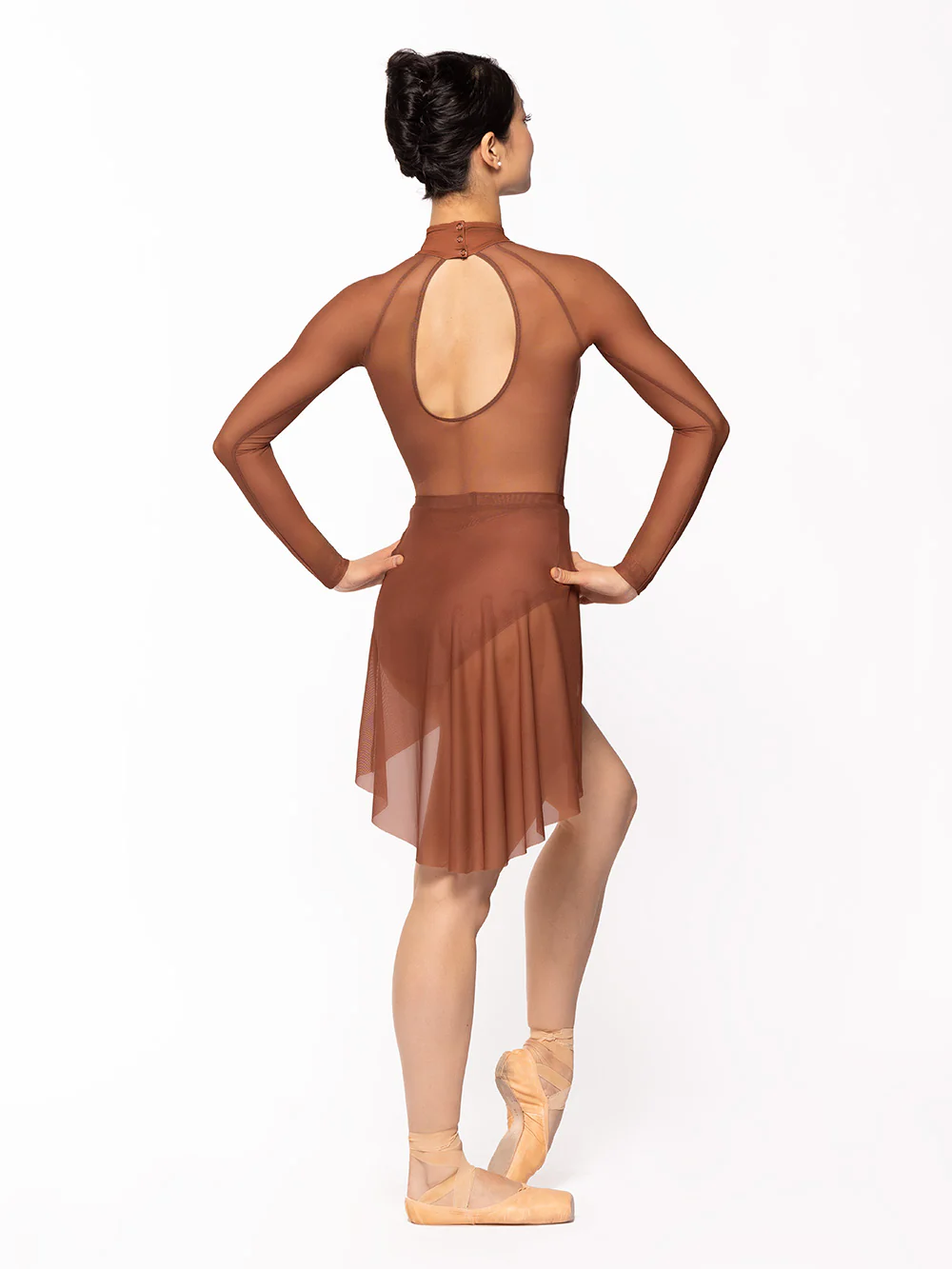 Mid High-Low Skirt Spice Mesh RTW - Image 2
