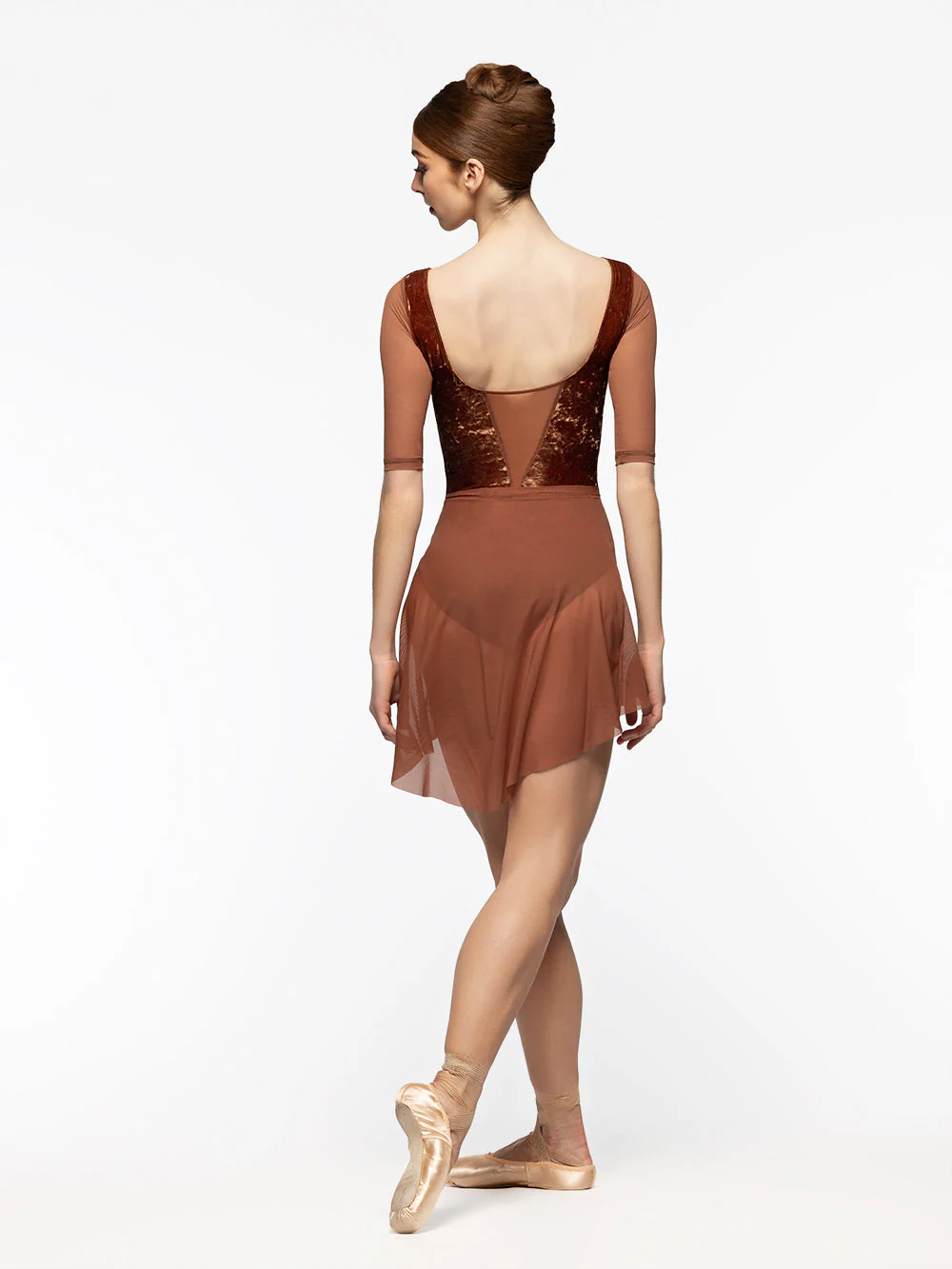 Mid High-Low Skirt Spice Mesh RTW - Image 4