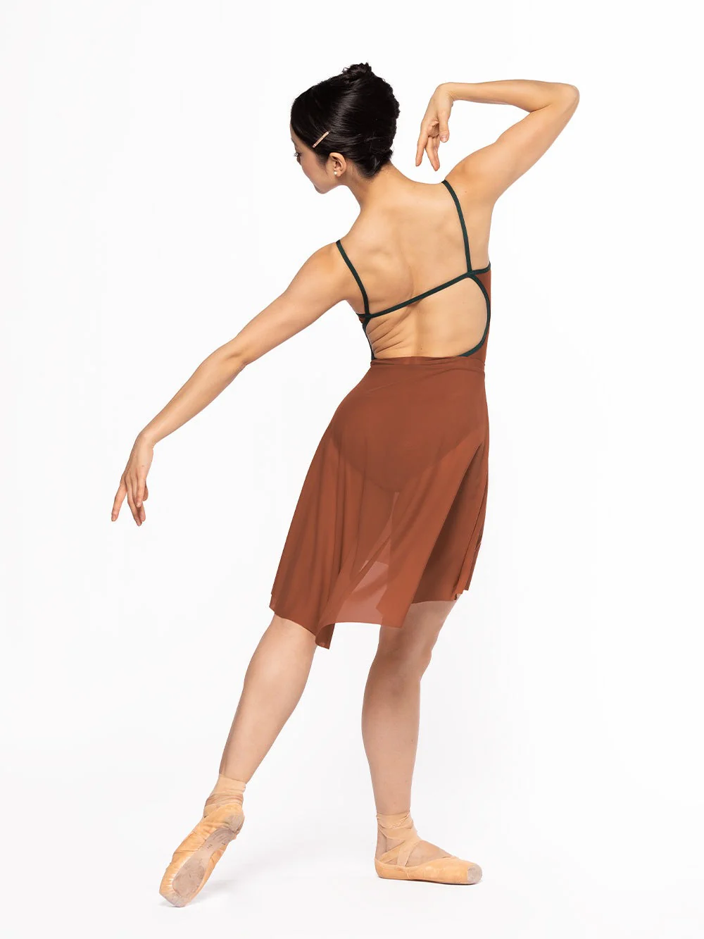Mid High-Low Skirt Spice Mesh RTW - Image 6