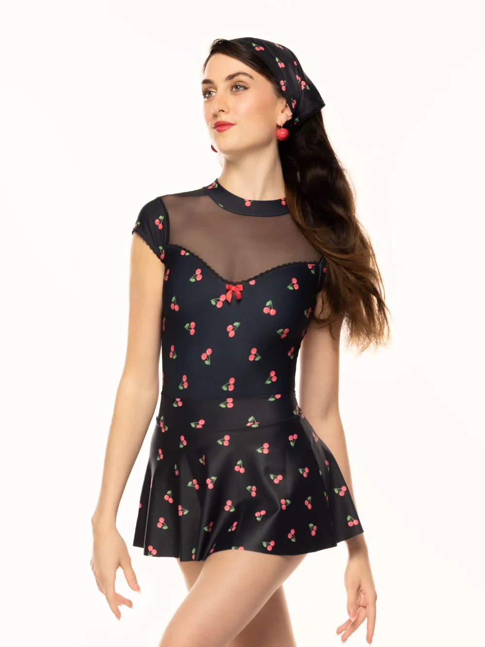 Mollena Leotard Cherry Delight Black RTW - Image 5