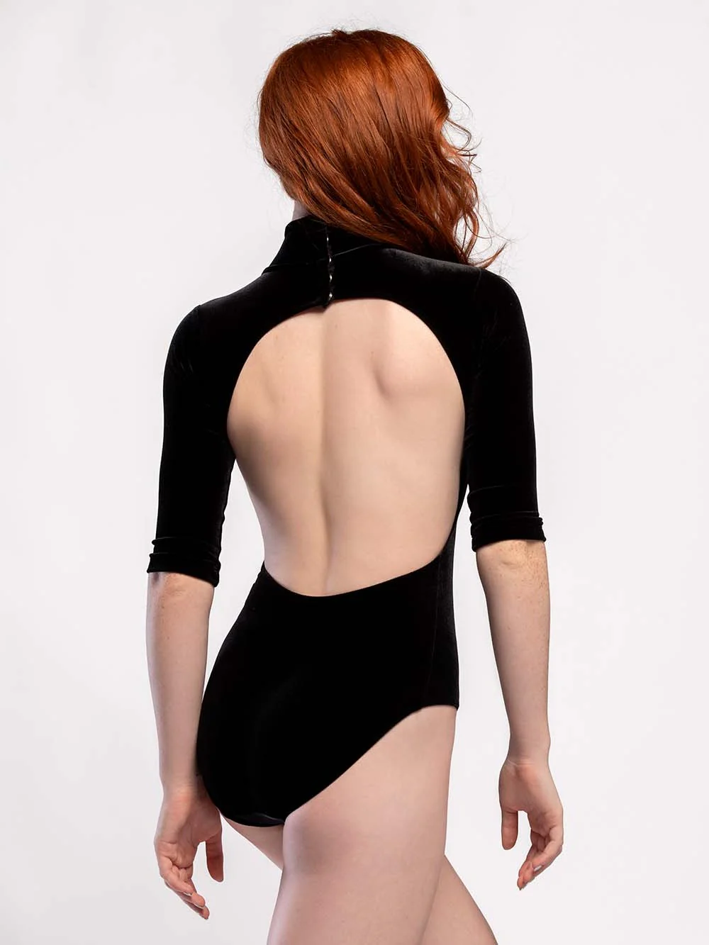 Molly Kids Black Velvet Leotard RTW - Image 2