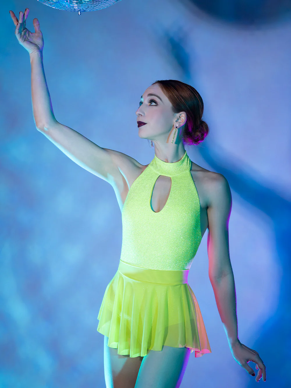 Monique Leotard Pistachio Silver Lurex RTW - Image 7