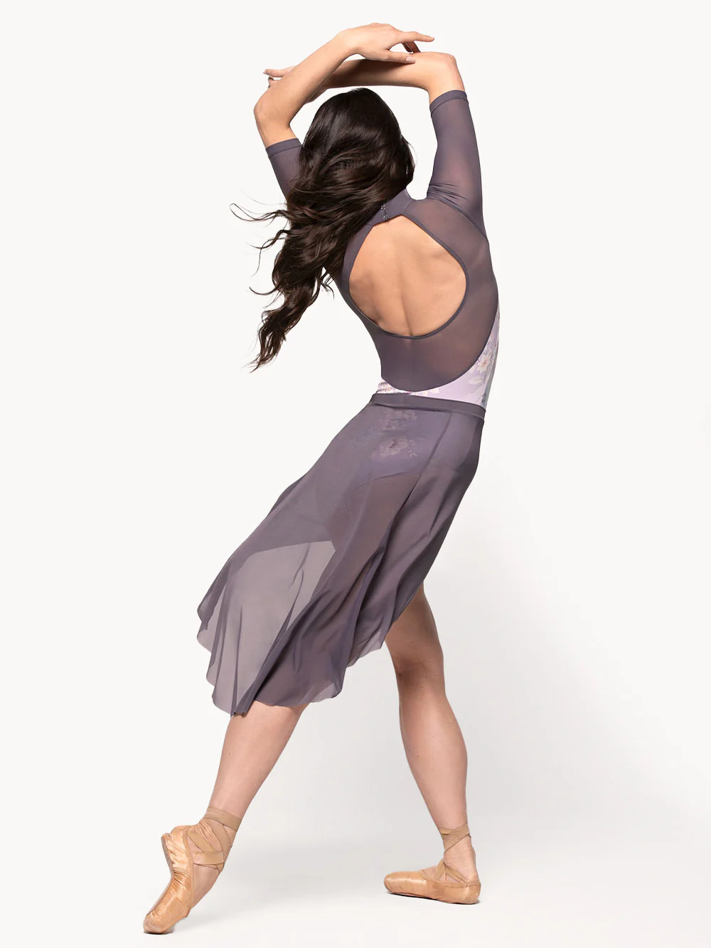 Peacock Skirt Plum Mesh RTW - Image 9