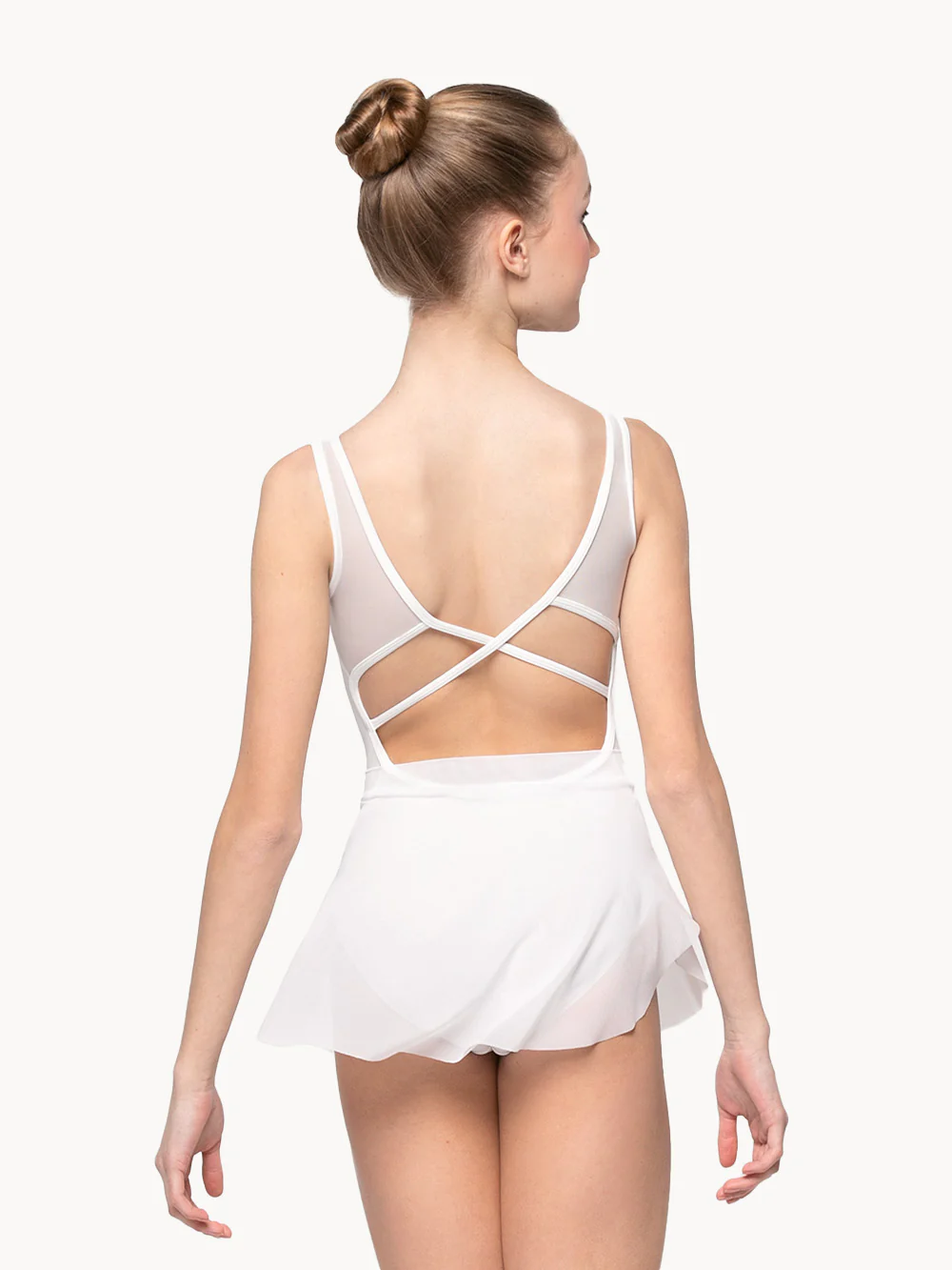 Petal Skirt Kids White Mesh RTW - Image 4