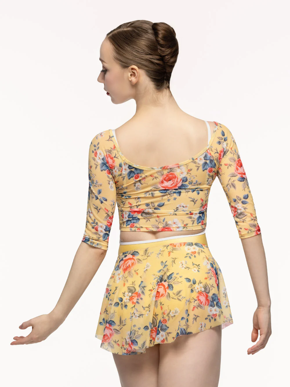Raglan Crop Top Golden Hour Mesh Kids RTW - Image 2