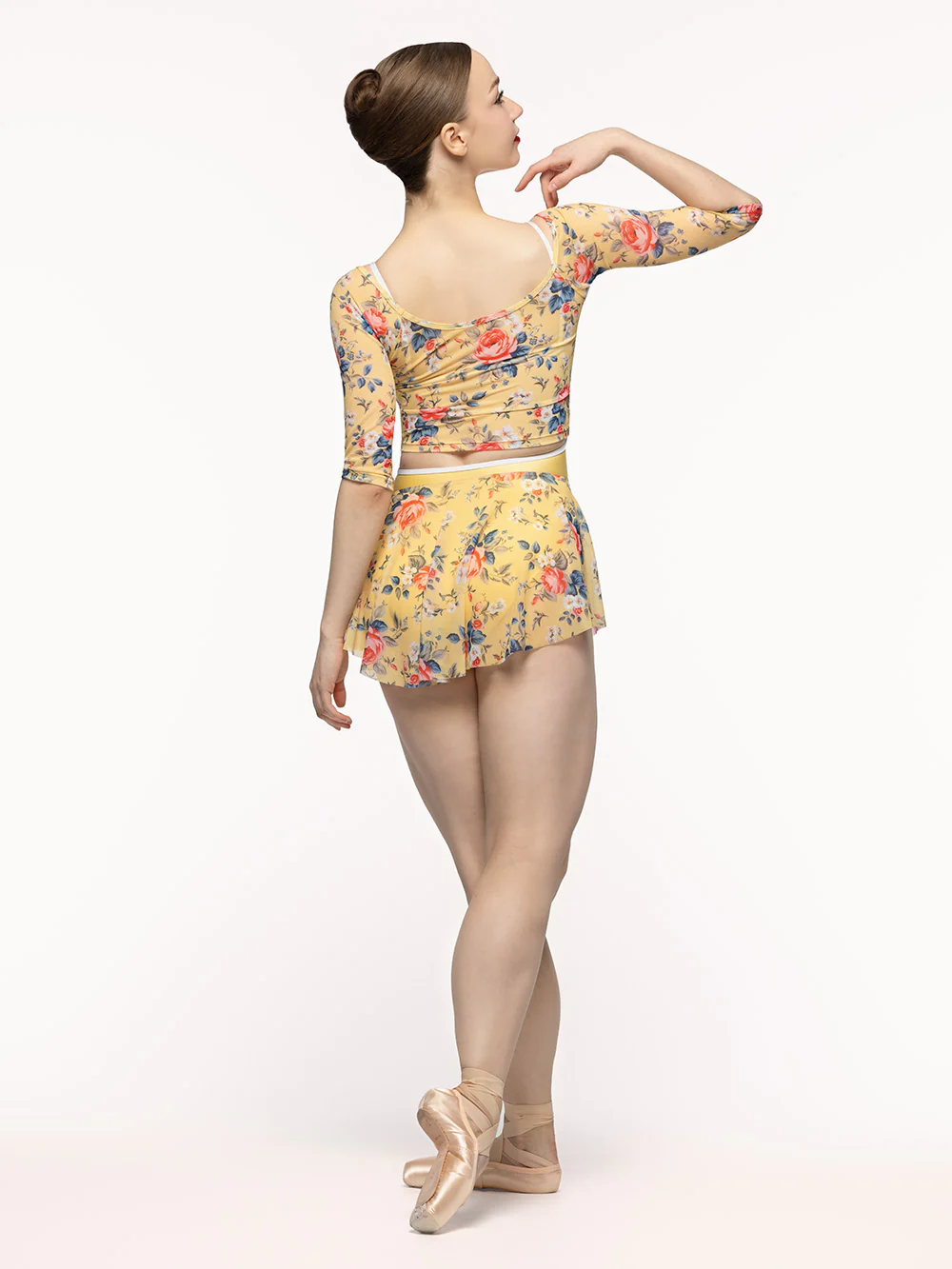 Raglan Crop Top Golden Hour Mesh Kids RTW - Image 3