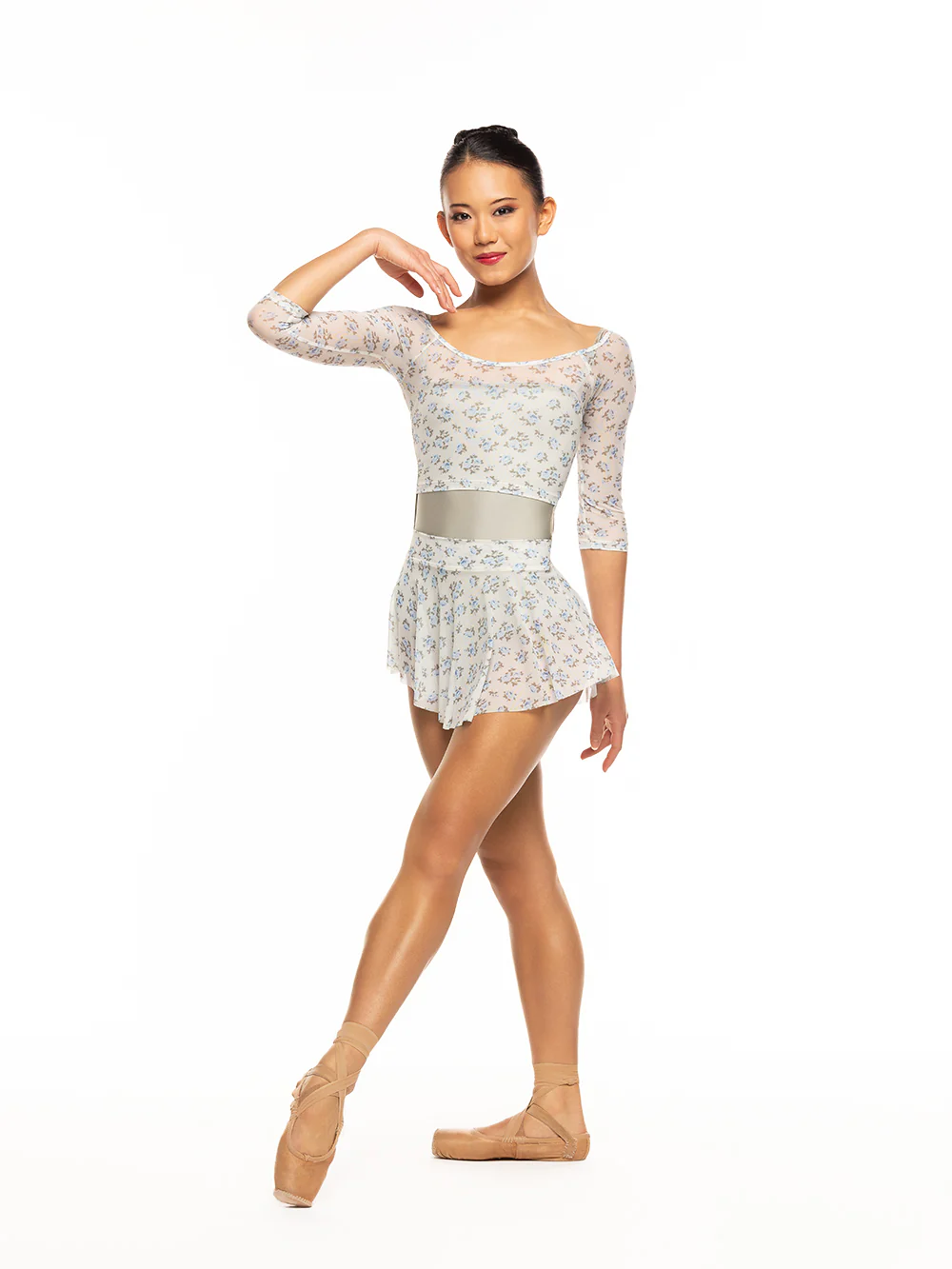 Raglan Crop Top Secrets Blue Mesh Kids RTW - Image 4