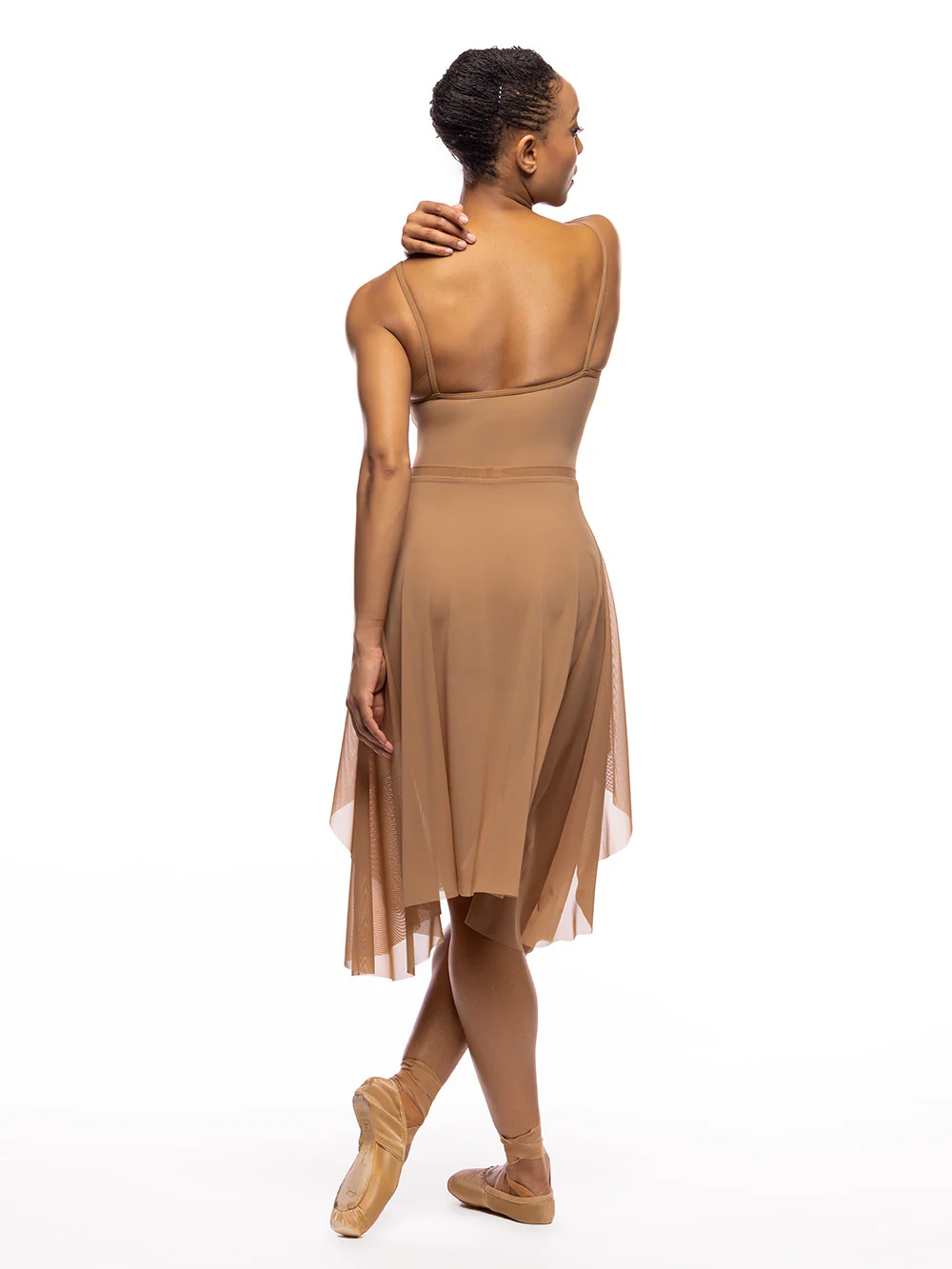 Short Dragonfly Skirt Caramel Mesh Kids RTW - Image 4